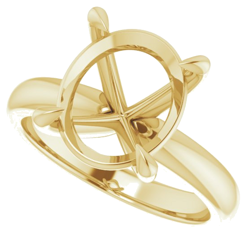 Sužadėtuvių Žiedas „Claw-Prong Solitaire“ 14k yellow gold Oval 12mm x 10mm (5)