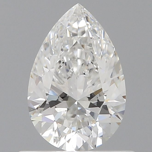 0.57 carat F-VVS1 Natūralus Pear Deimantas (1)