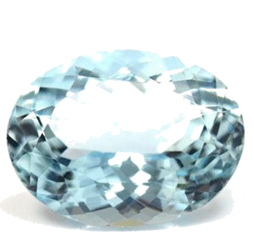 7.22 carat BLUE Oval Aquamarine (1)