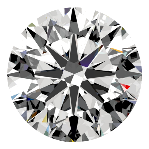 0.3 carat E-VVS2 Very Good cut Natūralus Round Deimantas (1)