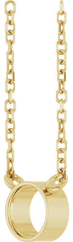 Pakabukas „Bezel-Set Solitaire“ 14k yellow gold Round 4.5mm (2)