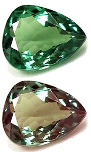 0.61 carat GREEN Pear Alexandrite (1)