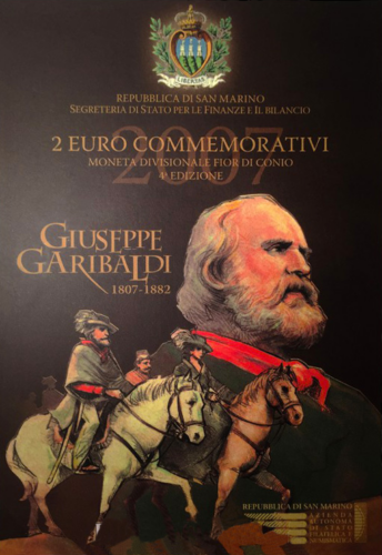 2007 San Marinas Giuseppe Garibaldi 2 eurų moneta (4)