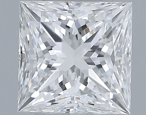 0.51 carat E-VS2 Natūralus Princess Deimantas (1)