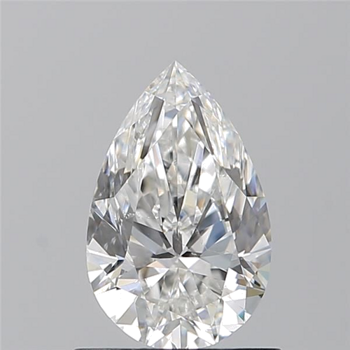0.9 carat F-SI1 Natūralus Pear Deimantas (1)