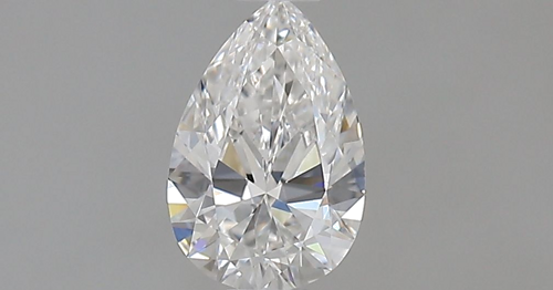 0.54 carat F-VVS1 Natūralus Pear Deimantas (1)