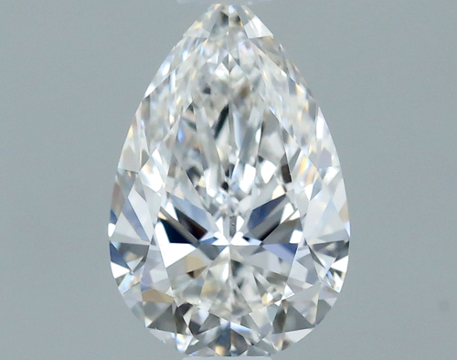0.55 carat F-VS2 Natūralus Pear Deimantas (1)