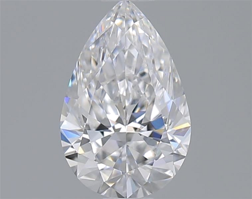 0.59 carat D-VVS2 Natūralus Pear Deimantas (1)