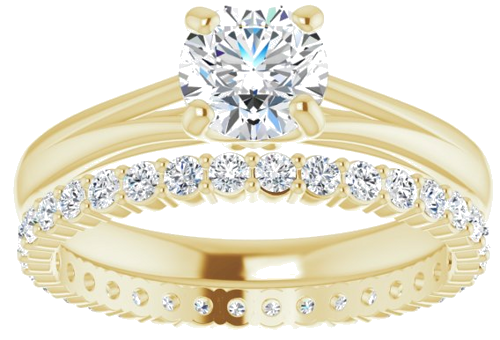Sužadėtuvių Žiedas „Solitaire“ 14k yellow gold Round 5.8mm (8)