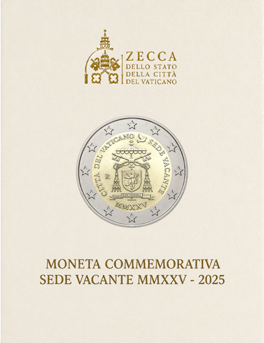 2025 Vatikāns Sede Vacante 2 eiro monēta (3)