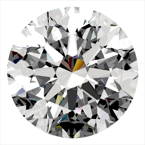 0.51 carat F-SI1 Excellent cut Natūralus Round Deimantas (1)