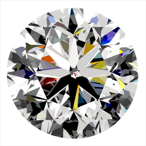 0.4 carat F-VS2 GD cut Natūralus Round Deimantas (1)