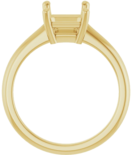 Sužadėtuvių Žiedas „V-End Prong“ 14k yellow gold Emerald 9mm x 7mm (2)