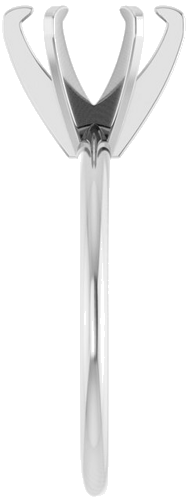 Sužadėtuvių Žiedas „Solitaire“ 585 Baltojo Aukso Round 8.2mm (4)