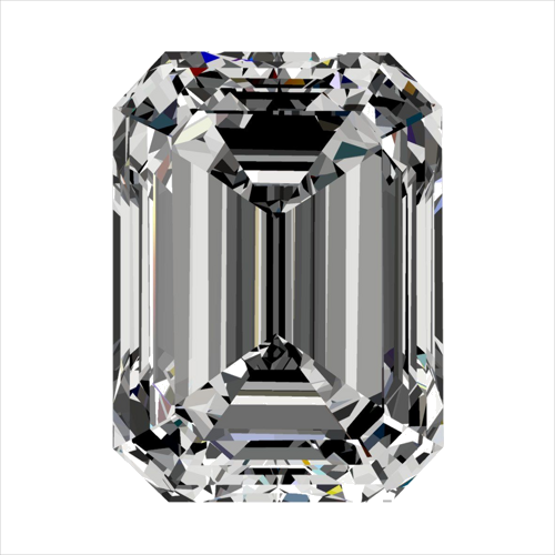 0.3 carat F-VVS2 Natūralus Emerald Deimantas (1)