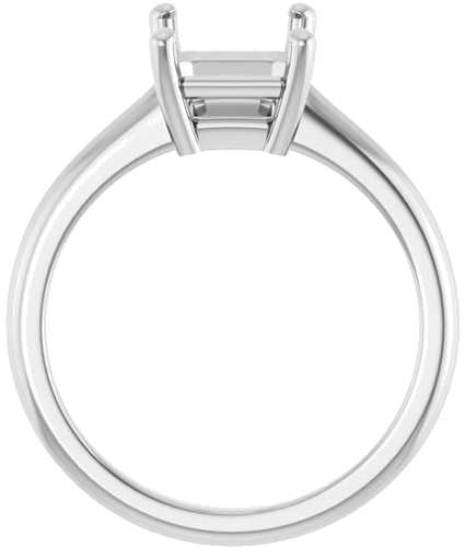 Sužadėtuvių Žiedas „V-End Prong“ 14k white gold Emerald 9mm x 7mm (2)
