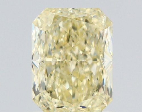 1.12 carat Fancy Light Yellow-VS2 Natūralus Radiant Deimantas (1)