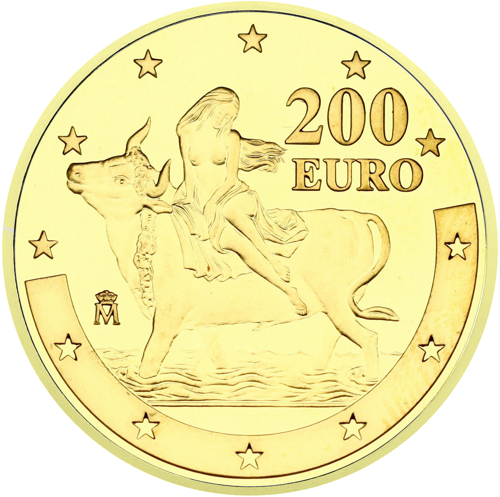 2003 Euro Jubilee Spain 200 Euro Gold Coin (1)
