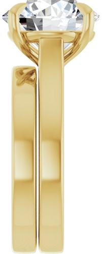 Sužadėtuvių Žiedas „Claw-Prong“ 14k yellow gold Round 11mm (9)