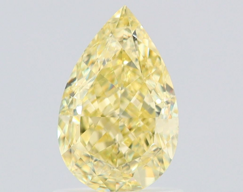 1.31 carat Fancy Yellow-VS1 Natūralus Pear Deimantas (1)