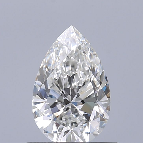 0.6 carat F-VS2 Natūralus Pear Deimantas (1)