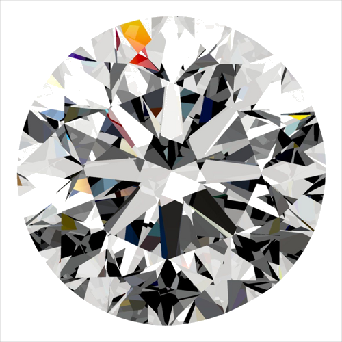 0.4 carat F-SI1 Very Good cut Natūralus Round Deimantas (1)