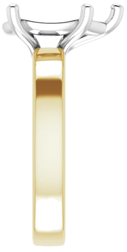 Sužadėtuvių Žiedas „Solitaire“ 18k yellow/white gold Pear 12mm x 8mm (4)