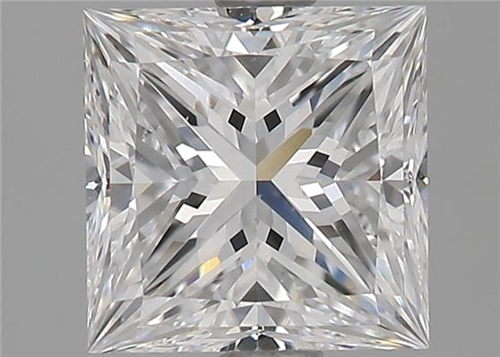1.71 carat E-VS2 Natūralus Princess Deimantas (1)