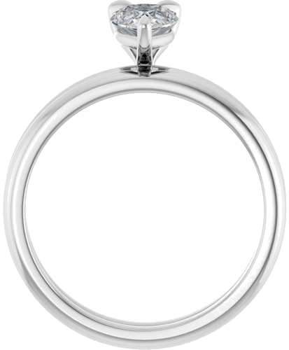 14K X1 White  8x5 mm Pear Solitaire Engagement Ring Mounting (7)