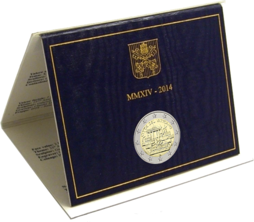 2014 Vatikanas Berlyno siena 2 eurų moneta (4)