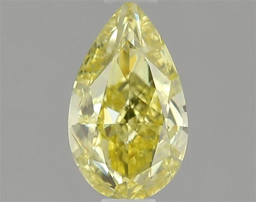 0.5 carat Fancy Intense Yellow-VS1 Natūralus Pear Deimantas (1)