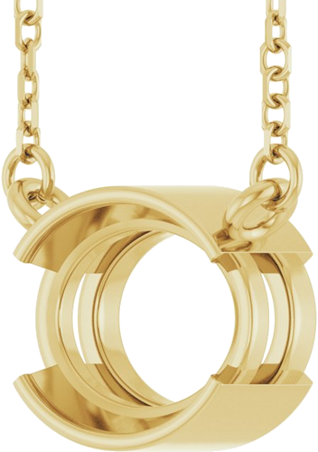 Pakabukas „Half-Bezel Solitaire“ 14k yellow gold Oval 9mm x 7mm (2)