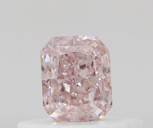0.3 carat Fancy Orangey Pink-VS2 Natūralus Radiant Deimantas (1)