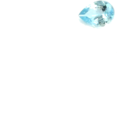 0.57 carat BLUE Pear Aquamarine (1)