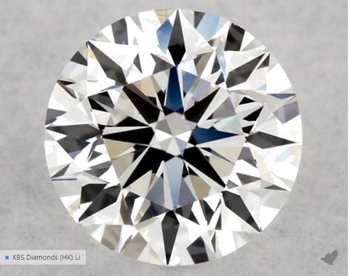 0.56 carat G-VVS2 Excellent cut Natūralus Round Deimantas (1)