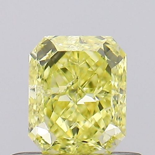 0.49 carat Fancy Intense Yellow-VS2 Natūralus Radiant Deimantas (1)
