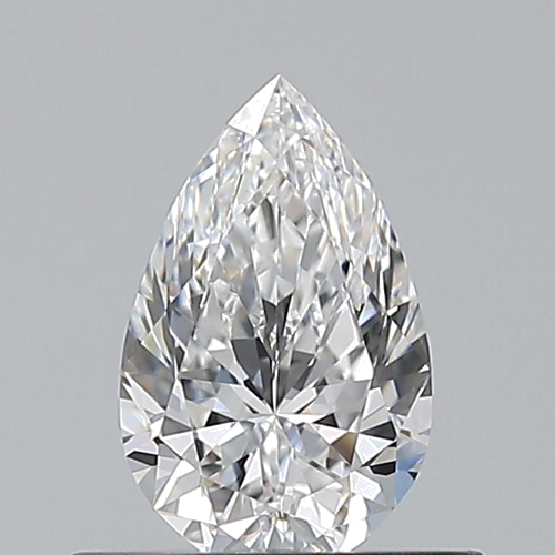 0.5 carat D-VVS2 Natūralus Pear Deimantas (1)