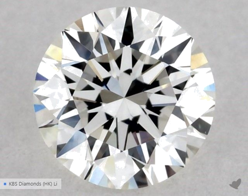 0.51 carat H-VVS2 Excellent cut Natūralus Round Deimantas (1)