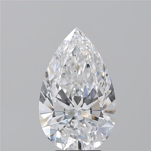 4.01 carat D-SI1 Natūralus Pear Deimantas (1)