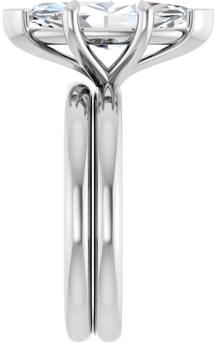 Sužadėtuvių Žiedas „Claw-Prong Solitaire“ 14k white gold Marquise 15mm x 7mm (9)
