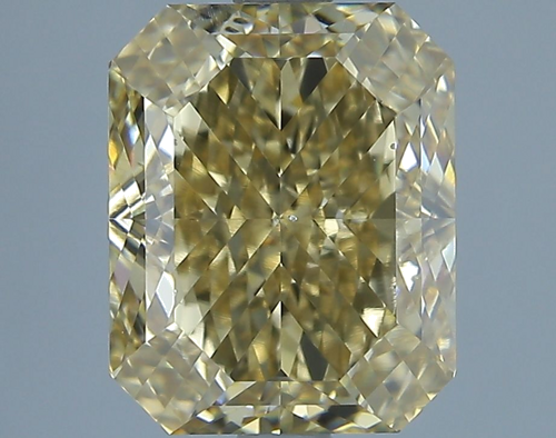 4.03 carat Fancy Yellow-SI1 Natūralus Radiant Deimantas (1)