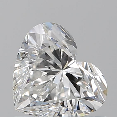 0.81 carat F-VVS2 Natūralus Heart Deimantas (1)