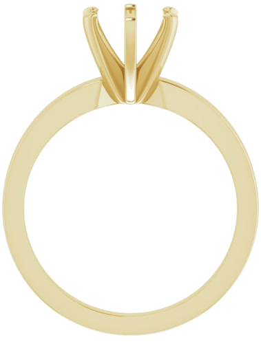Sužadėtuvių Žiedas „Solitaire“ 585 Geltonojo Aukso Round 7mm (2)
