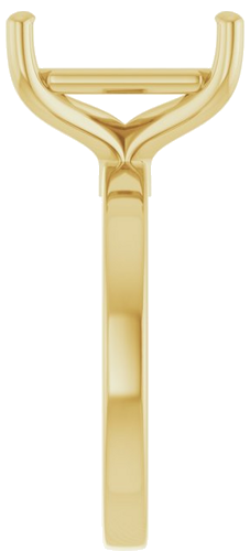 Sužadėtuvių Žiedas „Solitaire“ 10k yellow gold Emerald 12mm x 10mm (4)