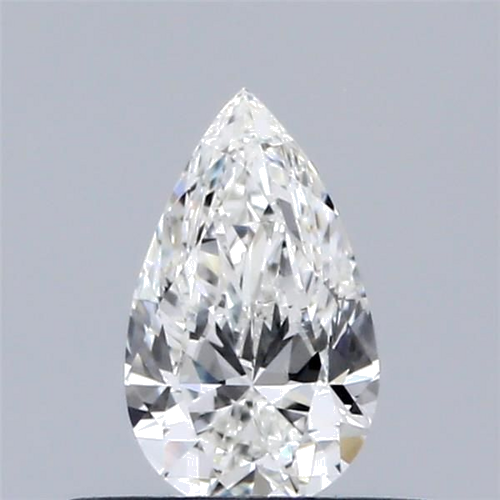 0.4 carat H-VS2 Natūralus Pear Deimantas (1)