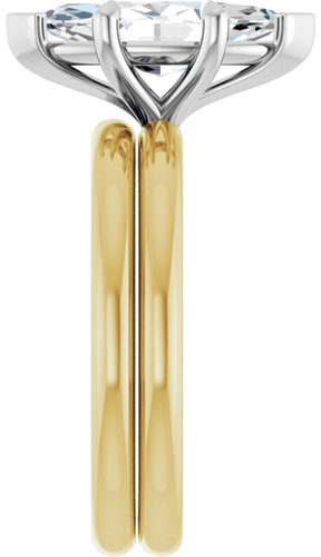 Sužadėtuvių Žiedas „Claw-Prong Solitaire“ 14k yellow/white gold Marquise 13mm x 6.5mm (9)
