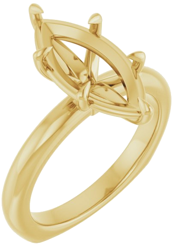 Sužadėtuvių Žiedas „Claw-Prong Euro Shank“ 14k yellow gold Marquise 15mm x 7mm (1)