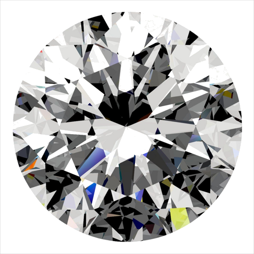 0.5 carat I-SI1 Excellent cut Natūralus Round Deimantas (1)