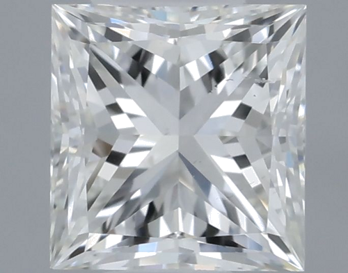 0.5 carat I-SI1 Natūralus Princess Deimantas (1)