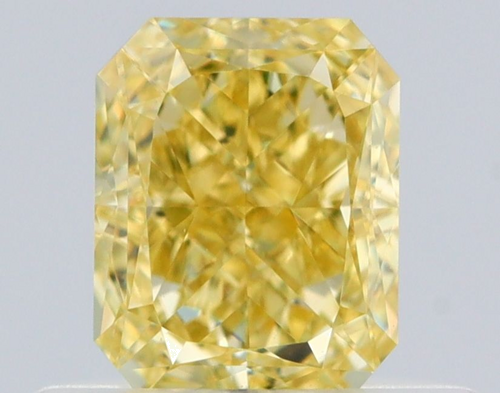 0.5 carat Fancy Intense Yellow-VVS1 Natūralus Radiant Deimantas (1)